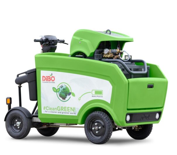 Dibo koudwaterhogedrukreiniger ecn mb skid in elektrische transportwagen 4 5